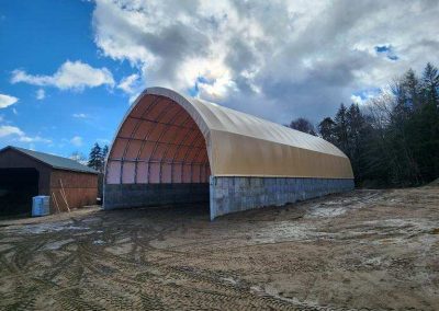 Town of Arietta, Hamilton County. Britespan 60x100 salt and sand storage building.