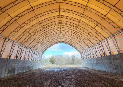 Town of Arietta, Hamilton County. Britespan 60x100 salt and sand storage building.