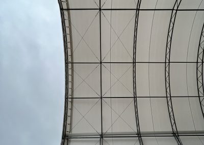 Town of York, Livingston County NY. Britespan fabric-covered building.