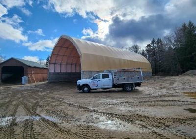 Town of Arietta, Hamilton County. Britespan 60x100 salt and sand storage building.